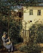Erasmus Ritter von Engert A Garden in Vienna oil painting reproduction